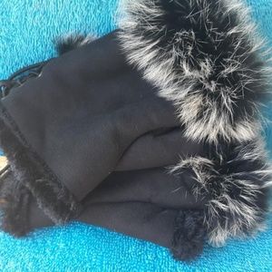 Black Fashion Fingerless Gloves